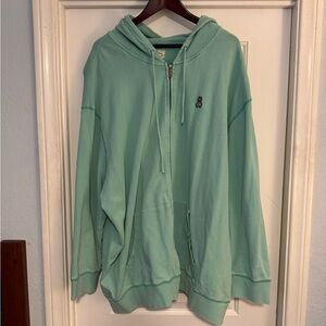 Psycho Bunny Mint Green Zip-Up Hoodie 4xl